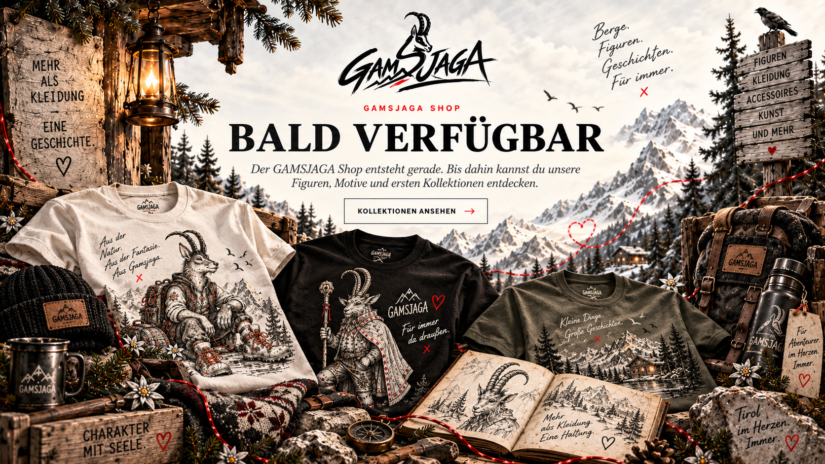 GAMSJAGA Shop – bald verfügbar